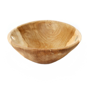 Mísa s úchyty Bazar Bizar Bowl Tray – přírodní teakové dřevo 20 cm small 0