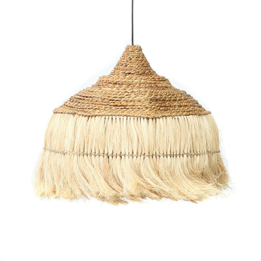 Braided grass pendant lamp - The Abaca Hoola L, E27