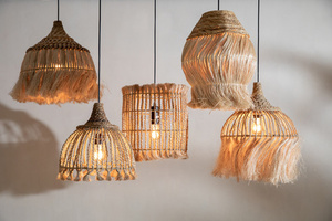 Závěsné svítidlo na šňůře - The Abaca Tassel S, E27, Abaca grass. small 2
