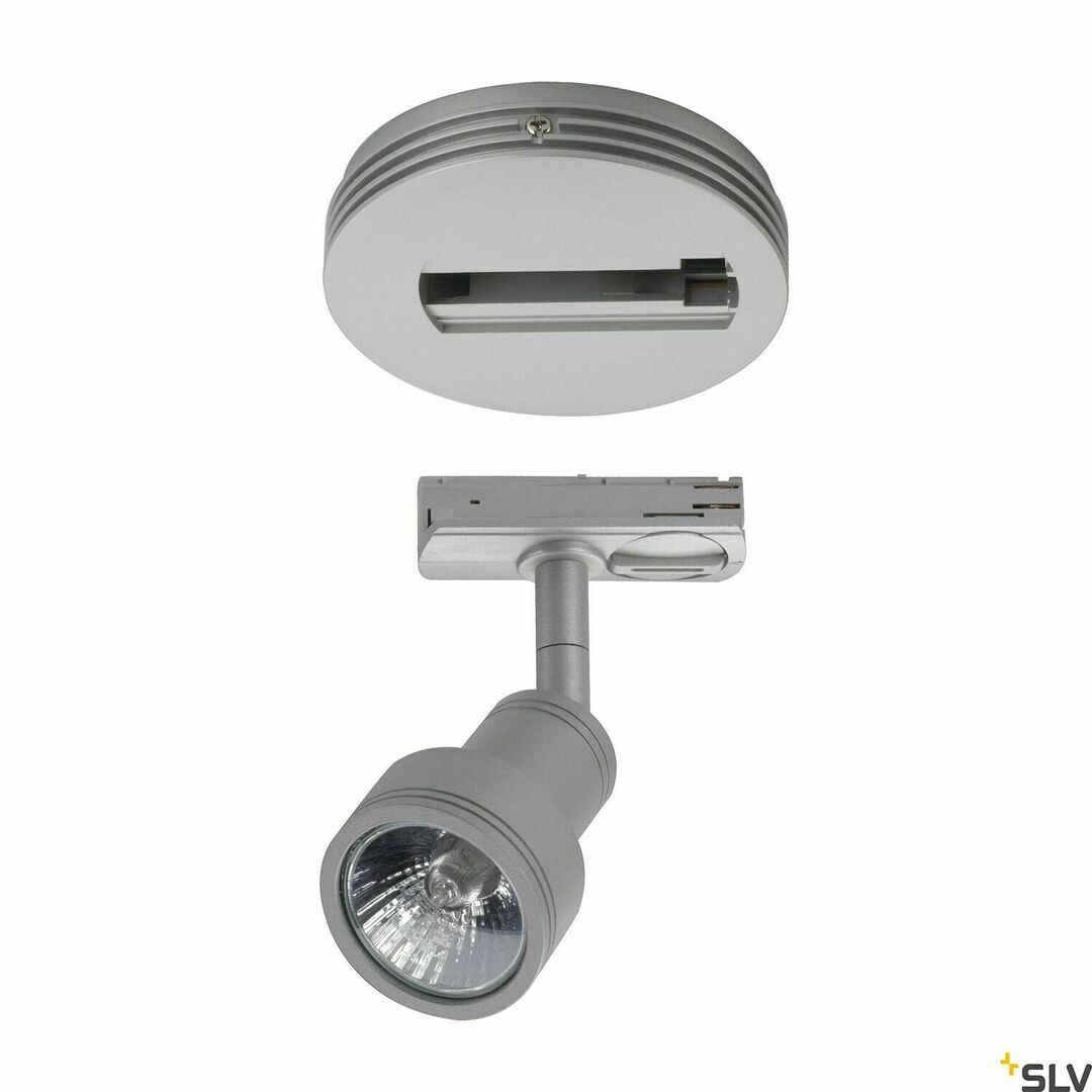 Pohled Stropní rozeta pro 1fázovou přípojnici SLV 143382 šedá 12,1 cm Stropní rozeta pro 1fázovou přípojnici SLV 143382 šedá 12,1 cm