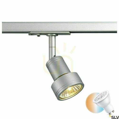 Kontrola Dráhové svítidlo SLV PURI GU10 šedé 50W 143392