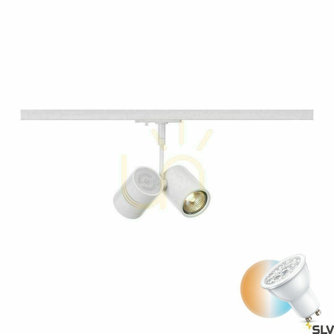 Kontrola Dráhové svítidlo SLV BIMA 2 bílé GU10 50W 1fázové 143431 Dráhové svítidlo SLV BIMA 2 bílé GU10 50W 1fázové 143431