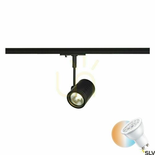 Kontrola Dráhové svítidlo SLV BIMA 1 GU10 černé 50W 143440