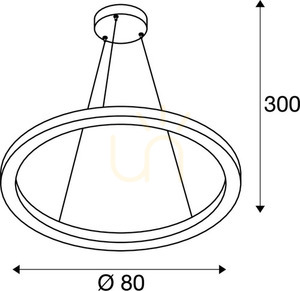 Závěsné svítidlo SLV ONE 80 DALI bílé 32W 3000/4000K 1002912 5 Závěsné svítidlo SLV ONE 80 DALI bílé 32W 3000/4000K 1002912 small 5