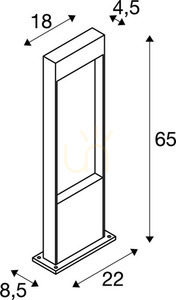 Venkovní sloupkové svítidlo SLV FLATT POLE 65 antracitové 10W IP65 1002957 4 Venkovní sloupkové svítidlo SLV FLATT POLE 65 antracitové 10W IP65 1002957 small 4