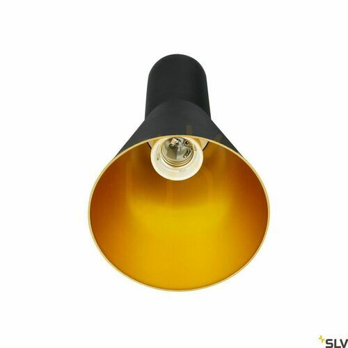 Kontrola Závěsné svítidlo SLV PHELIA 10 E27 černo-zlaté, Ø13 cm, 1002951