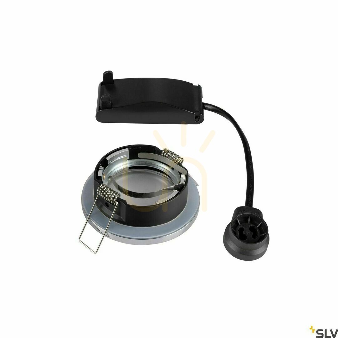 Pohled Venkovní zapuštěné svítidlo SLV DOLIX OUT GU10 chrom IP44 1001166 Venkovní zapuštěné svítidlo SLV DOLIX OUT GU10 chrom IP44 1001166