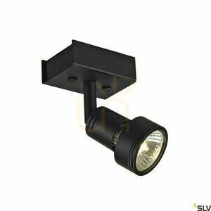Nástěnné a stropní svítidlo SLV PURI 1 černé GU10 50 W, 147360 small 1
