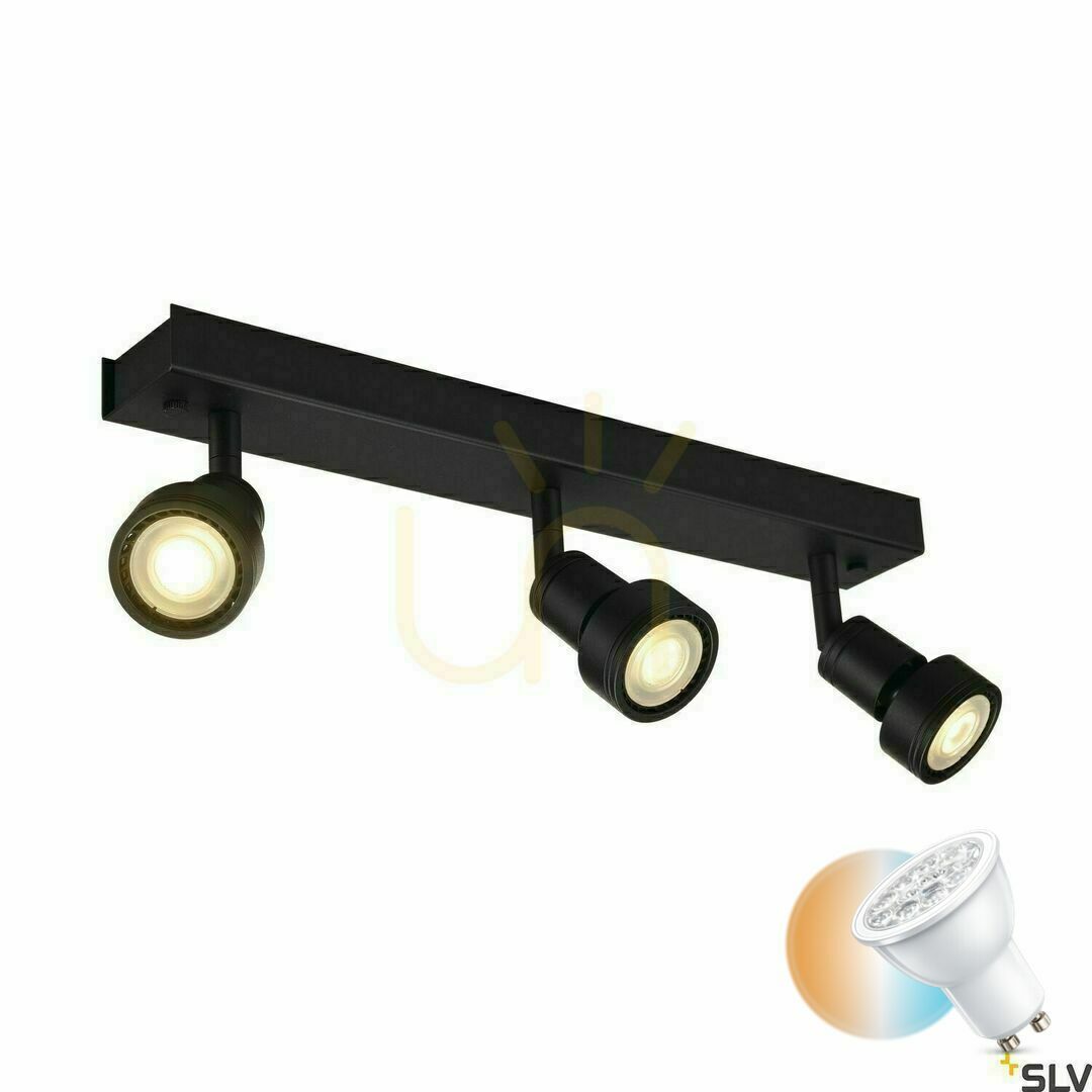 Kontrola Bodové svítidlo SLV PURI 3 černé GU10 3x50 W 147380 Bodové svítidlo SLV PURI 3 černé GU10 3x50 W 147380