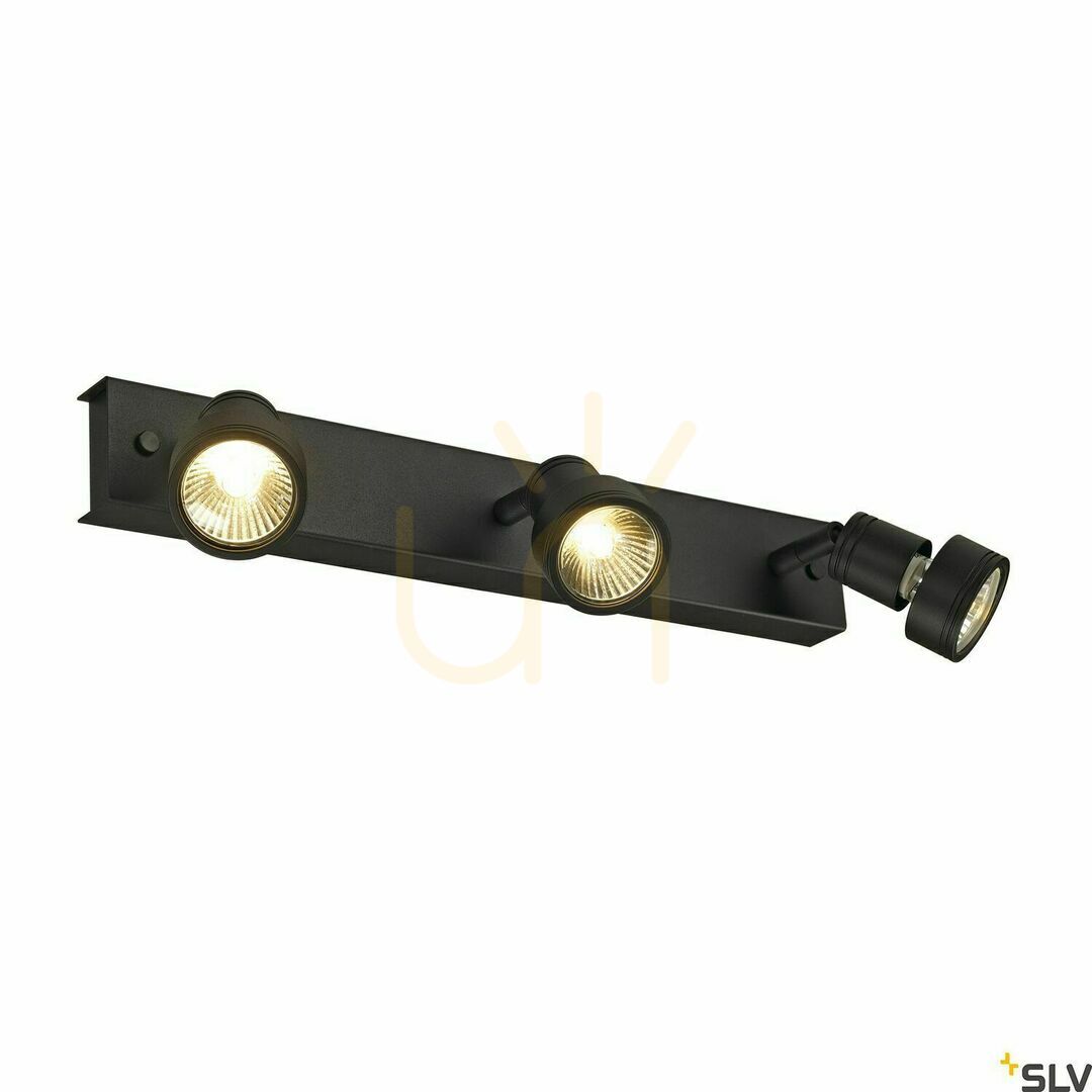 Náhled Bodové svítidlo SLV PURI 3 černé GU10 3x50 W 147380 Bodové svítidlo SLV PURI 3 černé GU10 3x50 W 147380