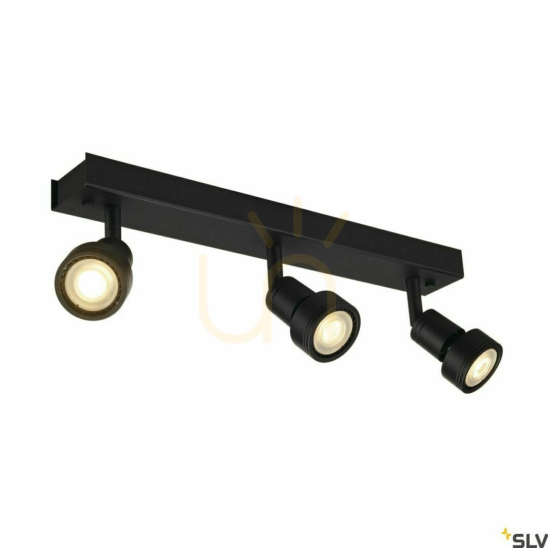 Kontrola Bodové svítidlo SLV PURI 3 černé GU10 3x50 W 147380 Bodové svítidlo SLV PURI 3 černé GU10 3x50 W 147380