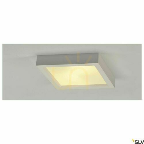 Kontrola Stropní svítidlo SLV PLASTRA 104 sádrové bílé 2x E27 max. 25W 25x25 cm 148002
