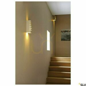 Přisazené nástěnné svítidlo SLV PLASTRA 148010 bílé sádrové E14 40W small 3