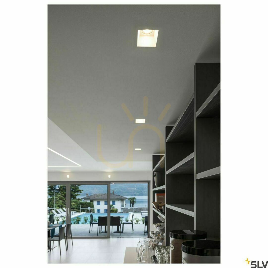 Zobrazit Zápustné svítidlo SLV PLASTRA 148071 bílé sádrové 35W GU10 13x13 cm Zápustné svítidlo SLV PLASTRA 148071 bílé sádrové 35W GU10 13x13 cm