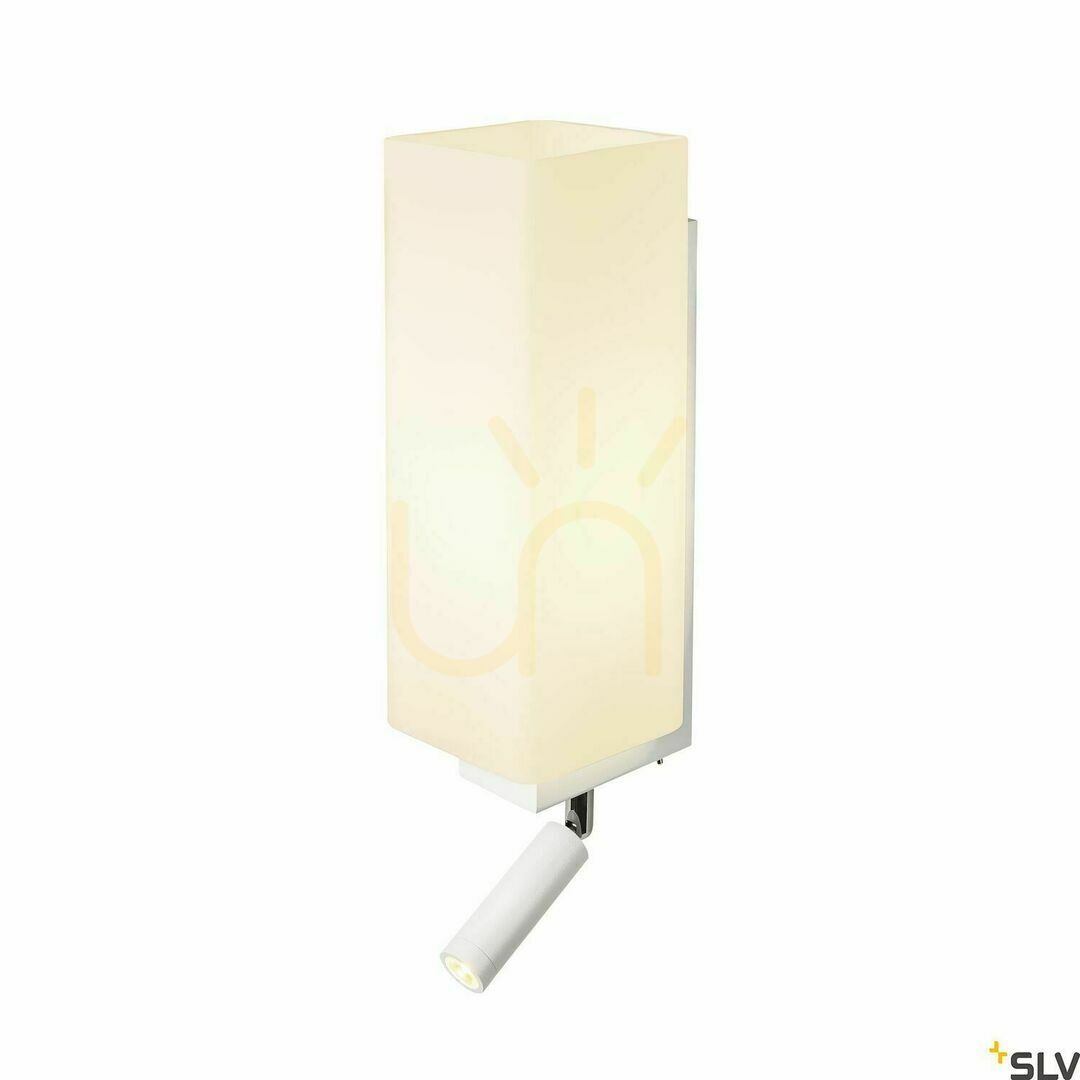 Náhled Nástěnné svítidlo SLV QUADRASS Spot bílé E27/LED 2W 3000K 1003429 Nástěnné svítidlo SLV QUADRASS Spot bílé E27/LED 2W 3000K 1003429