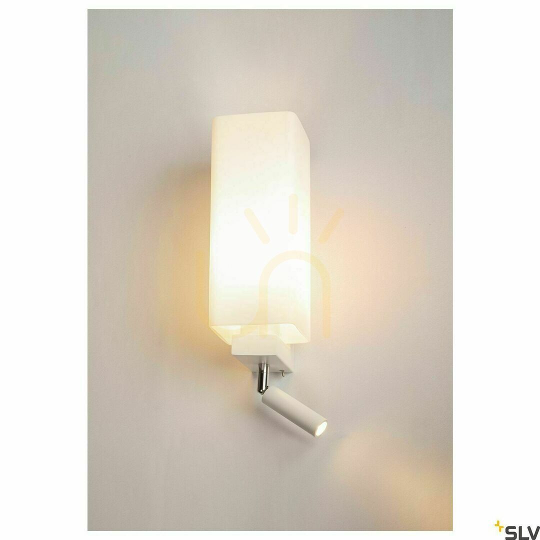 Zobrazit Nástěnné svítidlo SLV QUADRASS Spot bílé E27/LED 2W 3000K 1003429 Nástěnné svítidlo SLV QUADRASS Spot bílé E27/LED 2W 3000K 1003429