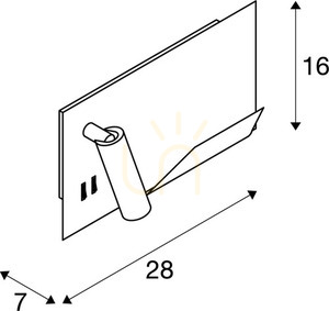 Nástěnné svítidlo SLV SOMNILA černé LED 15W 3000K 490lm USB 1003455 6 Nástěnné svítidlo SLV SOMNILA černé LED 15W 3000K 490lm USB 1003455 small 6