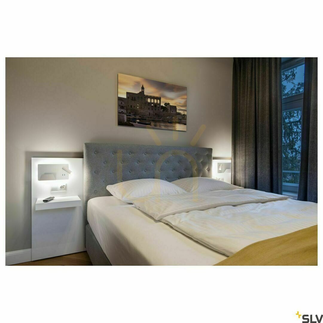 Zobrazit Nástěnné svítidlo SLV SOMNILA bílé 15W 770 lm 3000K USB 1003457 Nástěnné svítidlo SLV SOMNILA bílé 15W 770 lm 3000K USB 1003457