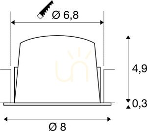 Zápustné svítidlo SLV NUMINOS DL S bílé 8.6W 720lm 2700K 1003788 3 Zápustné svítidlo SLV NUMINOS DL S bílé 8.6W 720lm 2700K 1003788 small 3