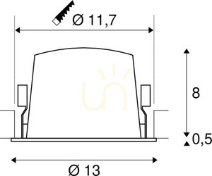 Zápustné svítidlo SLV NUMINOS DL L černé 25,41 W 4000 K 2450 lm 1003962 small 2