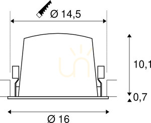 Zápustné svítidlo SLV NUMINOS DL XL černé/chrom 37,4 W 3000 K 1004017 3 Zápustné svítidlo SLV NUMINOS DL XL černé/chrom 37,4 W 3000 K 1004017 small 3