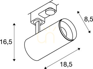 Dráhové svítidlo SLV NUMINOS PHASE M 3f černé 20,1 W 2700 K 1004171 3 Dráhové svítidlo SLV NUMINOS PHASE M 3f černé 20,1 W 2700 K 1004171 small 3