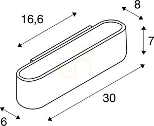 Přisazené nástěnné svítidlo SLV OSSA 300 černé R7s 120W 151410 4 Přisazené nástěnné svítidlo SLV OSSA 300 černé R7s 120W 151410 small 4