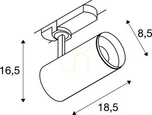 Lištové svítidlo SLV NUMINOS DALI M 3fázové černé 20,1 W 2700 K 1004459 6 Lištové svítidlo SLV NUMINOS DALI M 3fázové černé 20,1 W 2700 K 1004459 small 6