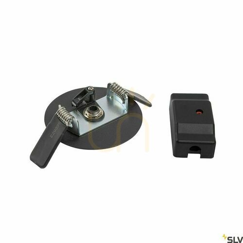 Kontrola Vestavná rozeta SLV FITU černá 8,5 cm 1004674