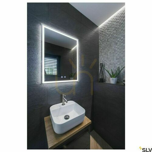Kontrola Koupelnové zrcadlo s LED podsvícením SLV TRUKKO WL 60x80 cm 25W IP44 1004730