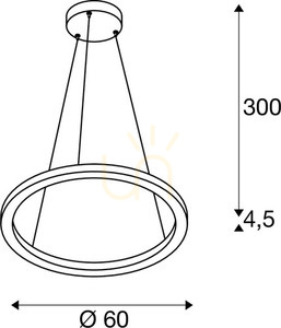 Závěsné svítidlo SLV ONE 60 PD DALI UP/DOWN černé 25W 3000/4000K 1004761 6 Závěsné svítidlo SLV ONE 60 PD DALI UP/DOWN černé 25W 3000/4000K 1004761 small 6