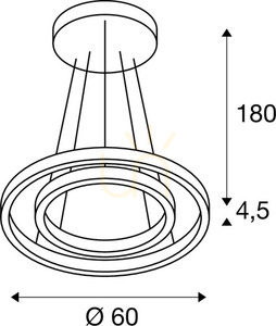 Přívěsek světla SLV ONE Double PD černý 60 cm 35W 1004765 5 Přívěsek světla SLV ONE Double PD černý 60 cm 35W 1004765 small 5
