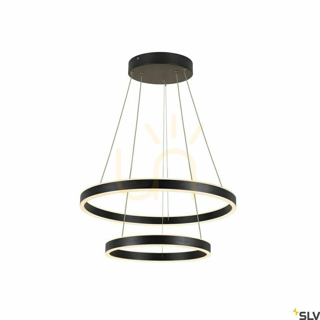 Kontrola Přívěsek světla SLV ONE Double PD černý 60 cm 35W 1004765 Přívěsek světla SLV ONE Double PD černý 60 cm 35W 1004765