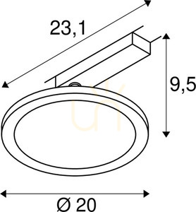 1fázové lištové svítidlo SLV PANEL TRACK 200 mm černé LED 18 W 3000 K 1800 lm 1004935 small 6