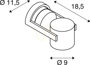 Přisazené svítidlo SLV OCULUS CW 1004664 černé sklo 11W 2000-3000K IP20 small 4
