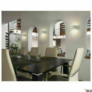 Přisazené svítidlo SLV PLASTRA WL Curved Cutrain bílé sádrové R7s 118 1004732 small 3