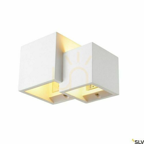 Kontrola Přisazené svítidlo SLV PLASTRA WL CUBES bílé G9 sádra 1004733
