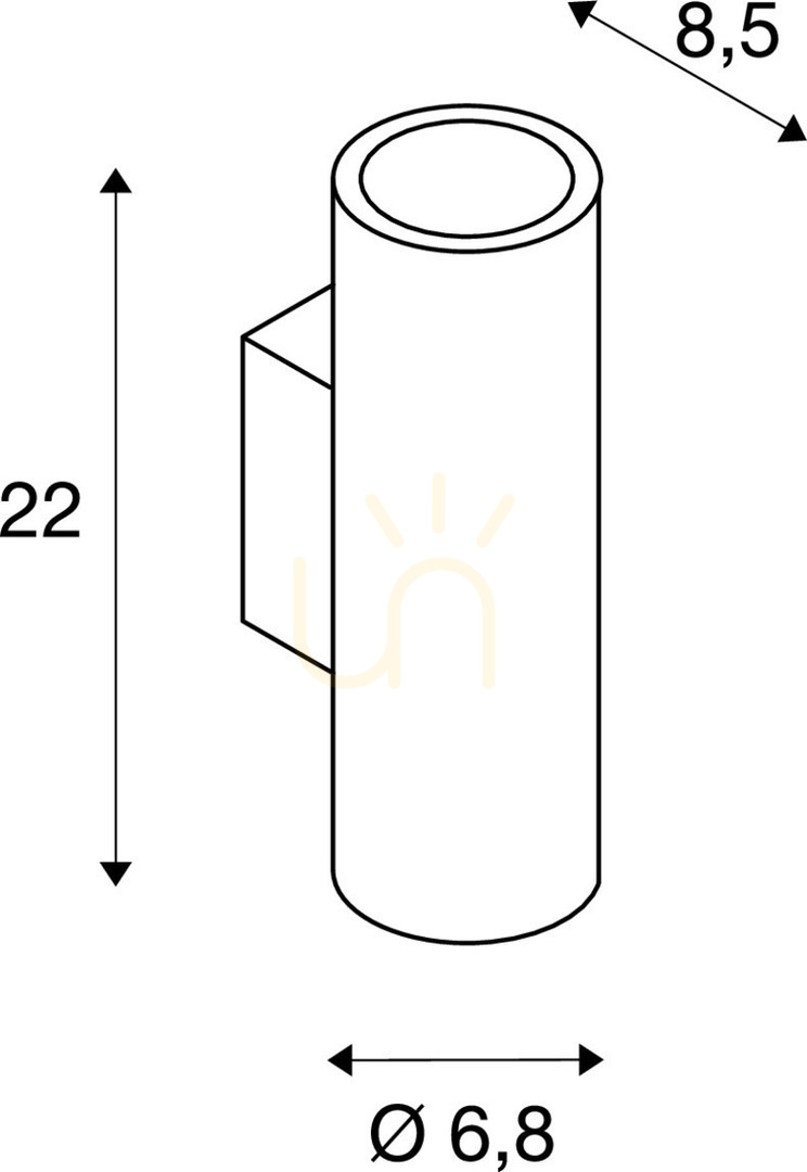 Pohled Přisazené svítidlo SLV ENOLA_B 151800 černé GU10 50W 230V IP20 Přisazené svítidlo SLV ENOLA_B 151800 černé GU10 50W 230V IP20