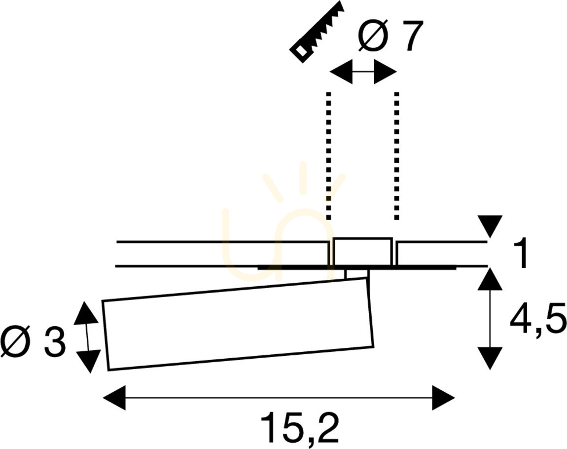 Zobrazit Zápustné svítidlo SLV KARPO bílé 7,5 W 3000 K 470 lm 152381 Zápustné svítidlo SLV KARPO bílé 7,5 W 3000 K 470 lm 152381
