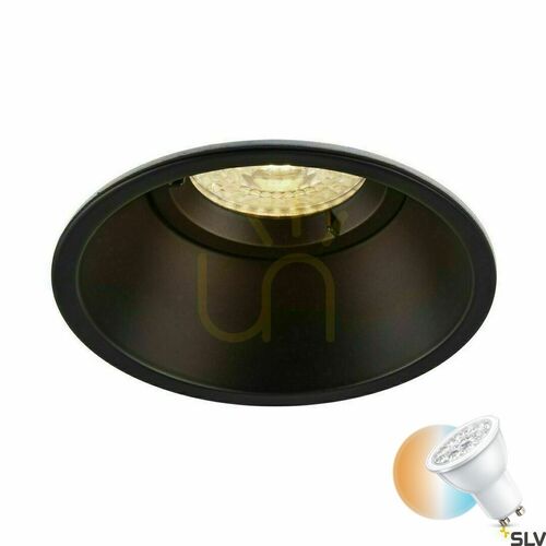 Kontrola Zápustné svítidlo SLV HORN-O 113160 černé kulaté 25 W 10,3 cm