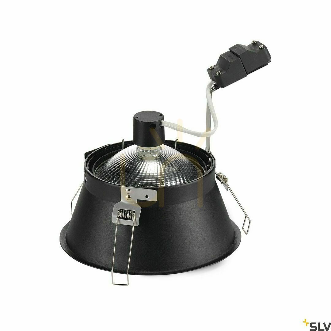Pohled Zápustné svítidlo SLV HORN-T černé 18,5 cm 230V 75W 113170 Zápustné svítidlo SLV HORN-T černé 18,5 cm 230V 75W 113170