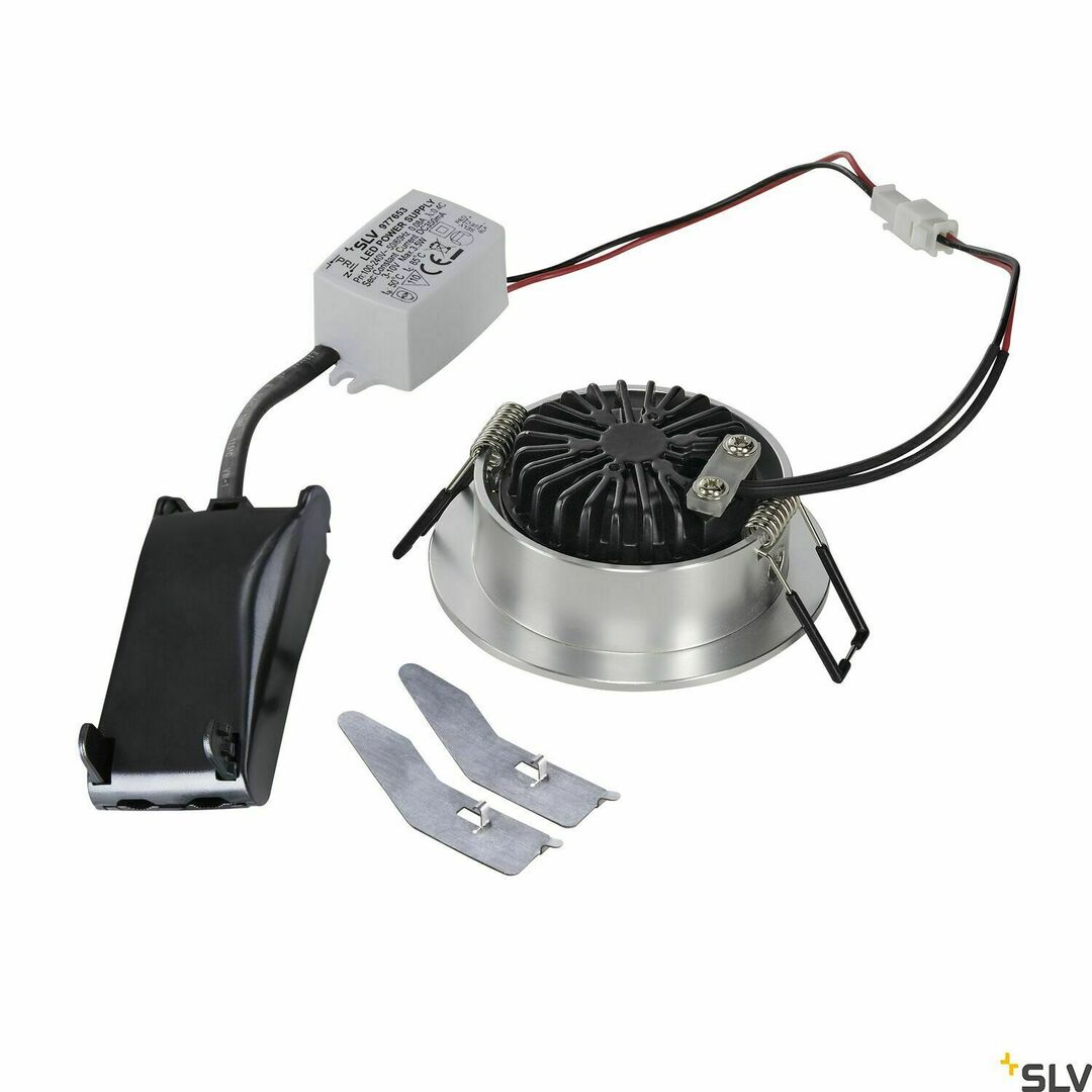 Pohled Zápustné svítidlo SLV NEW TRIA 68 LED bílé 5,3 W 3000 K 113956 Zápustné svítidlo SLV NEW TRIA 68 LED bílé 5,3 W 3000 K 113956