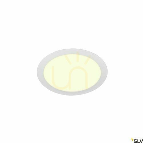 Kontrola Zápustné svítidlo SLV SENSER 24 bílé 13W 3000K 1140 lm 1003010