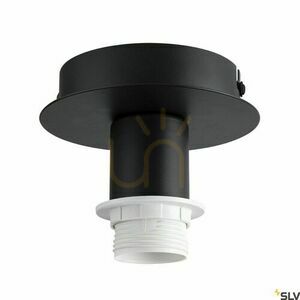 Stropní rozeta SLV FENDA 155550 černá E27 12 cm small 2