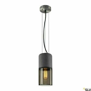 Závěsné svítidlo SLV LISENNE kouřové sklo čedič E27 28,5 cm 155714 small 0