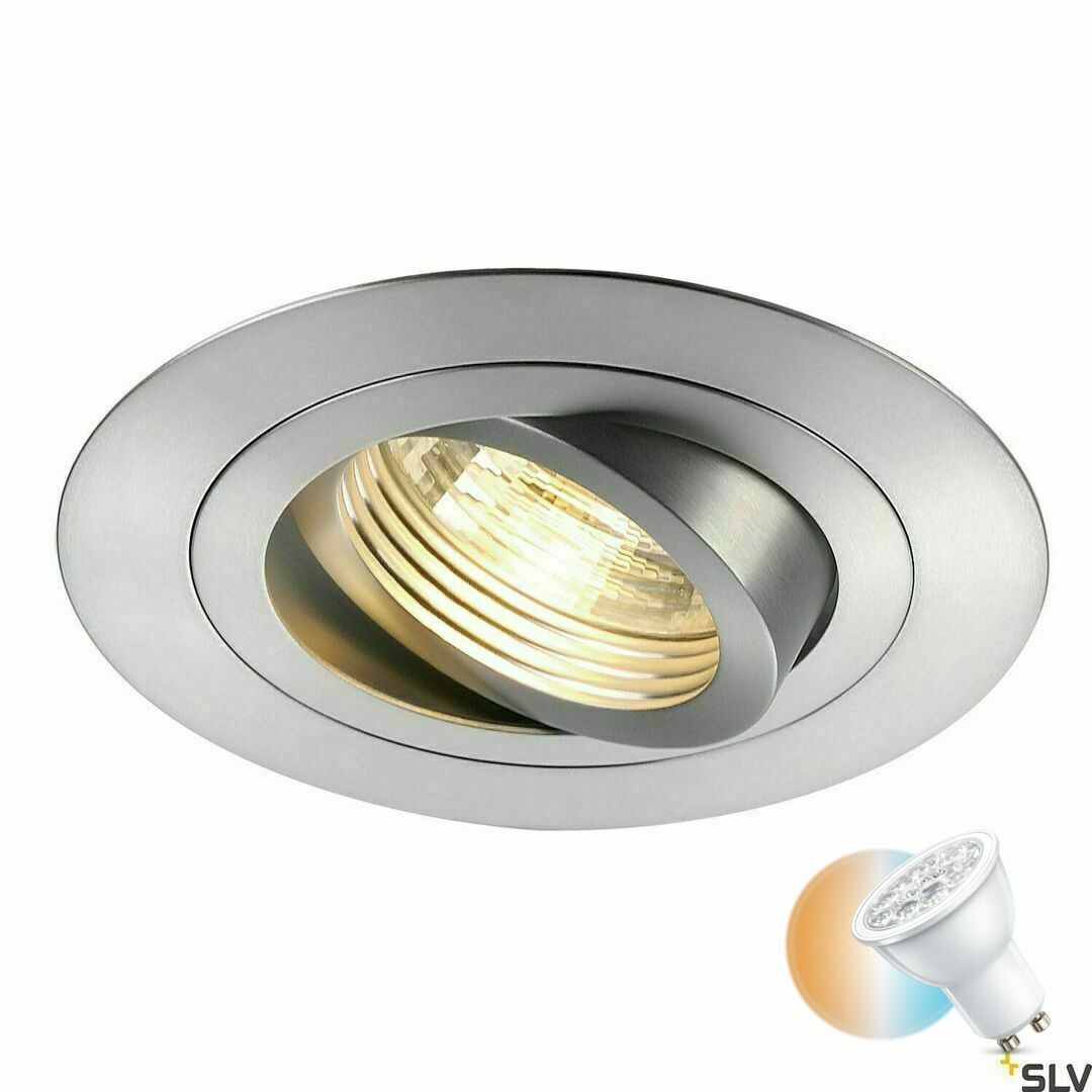 Kontrola Zápustné svítidlo SLV NEW TRIA XL stříbrné GU10 50W 230V 113446 Zápustné svítidlo SLV NEW TRIA XL stříbrné GU10 50W 230V 113446