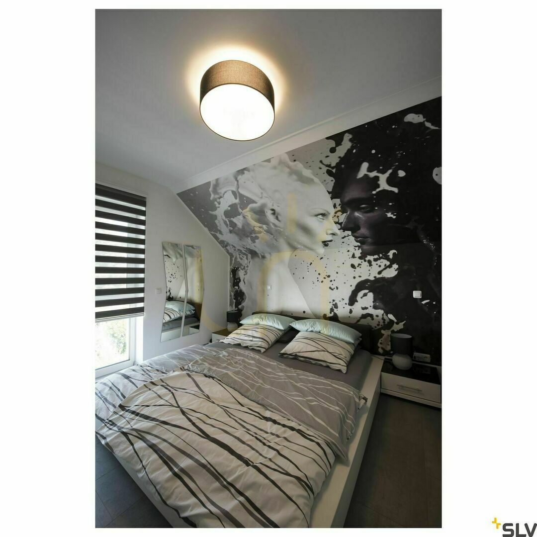 Zobrazit Stropní svítidlo SLV TENORA CL-1 černé textilní 50 cm E27 156050 Stropní svítidlo SLV TENORA CL-1 černé textilní 50 cm E27 156050
