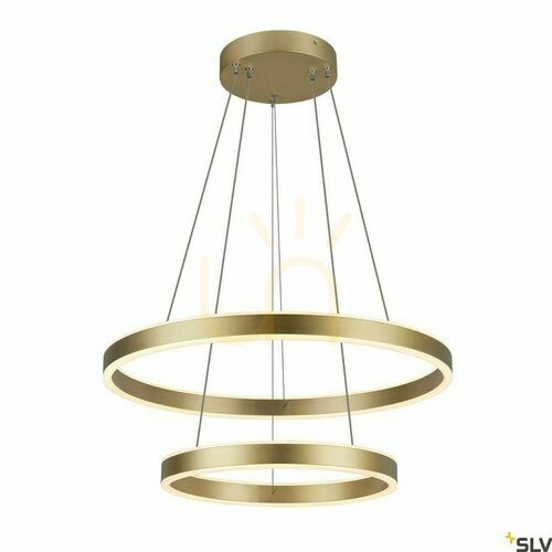 Kontrola Přívěsné svítidlo SLV ONE Double Phase mosaz 60 cm 35W 1005178