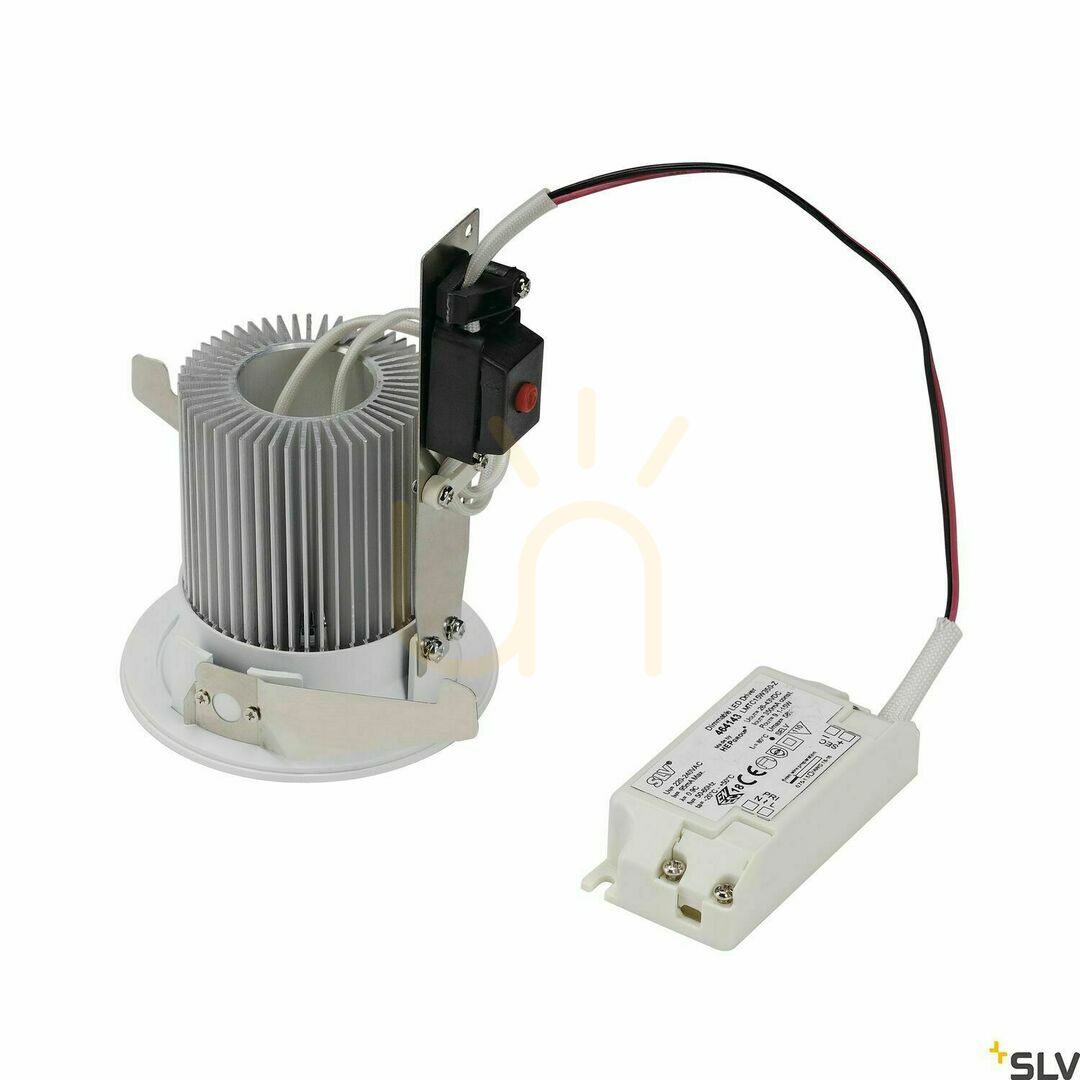 Pohled Zápustné svítidlo SLV Contone bílé 15W 1000 lm 2000-3000K IP44 161291 Zápustné svítidlo SLV Contone bílé 15W 1000 lm 2000-3000K IP44 161291
