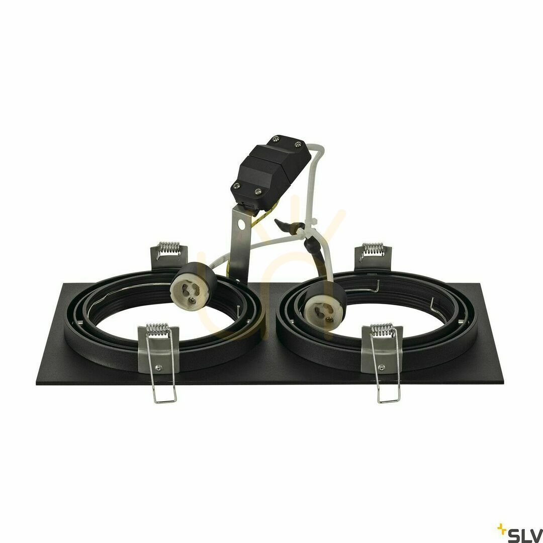Pohled Zápustné svítidlo SLV NEW TRIA 2 ES111 černé 75 W 230 V 113840 Zápustné svítidlo SLV NEW TRIA 2 ES111 černé 75 W 230 V 113840
